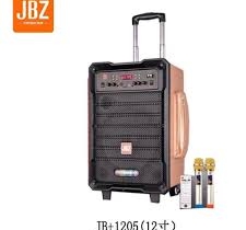 JBZ JB+1205 loa 3 tấc thùng gỗ bọc da ,tặng kèm 2 micro vàng chống nhiễu
