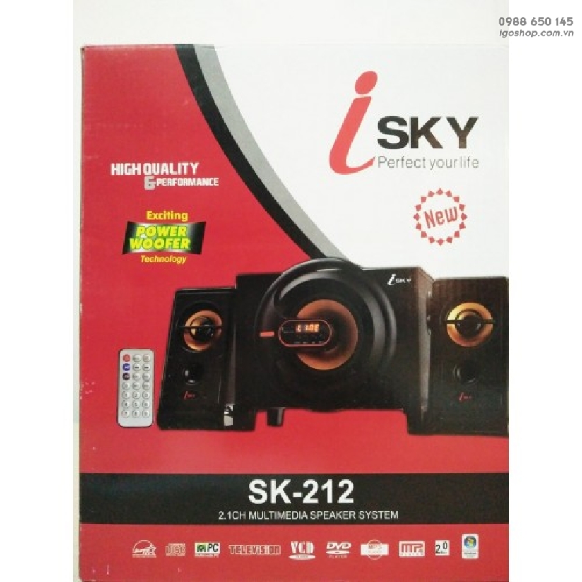 Loa vi tính 2.1 i-SKY 212  bluetocch